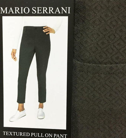 Mario Serrani Women's Pull On Pants, Textured (US, Alpha, X-Large, Regular, Regular, Green)