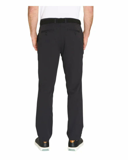 Greg Norman Men's Textured Performance Stretch Chino Pant (US, Waist Inseam, 30, 32, Regular, Regular, Black)