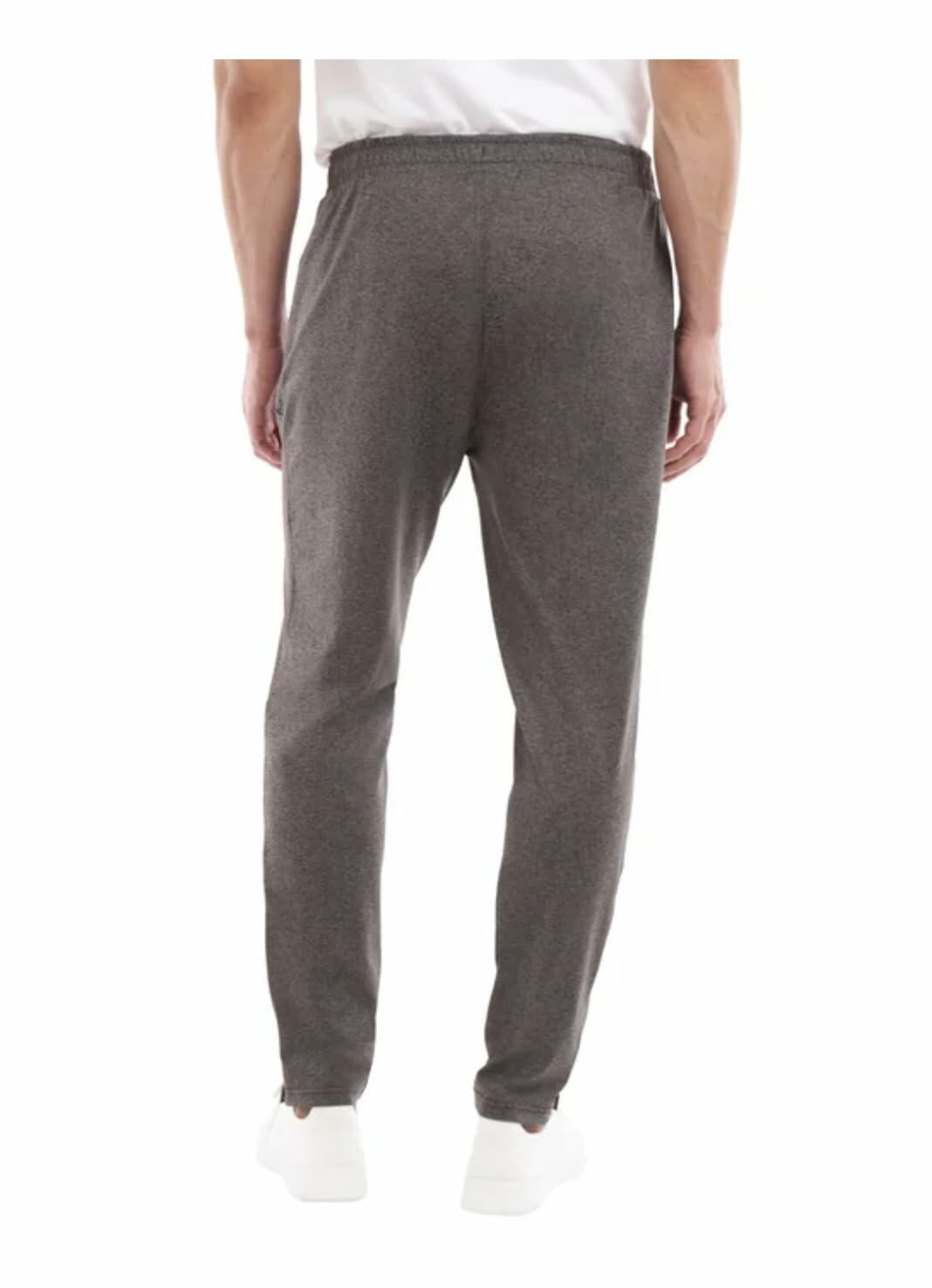 KIRKLAND Signature Men's Moisture Wicking Active Jogger Pant, Tapered Leg Opening with Zippers (US, Alpha, Large, Regular, Regular, Grey)