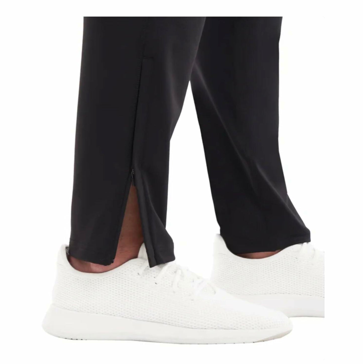 KIRKLAND Signature Men's Moisture Wicking Active Jogger Pant, Tapered Leg Opening with Zippers (US, Alpha, Small, Regular, Regular, Black)