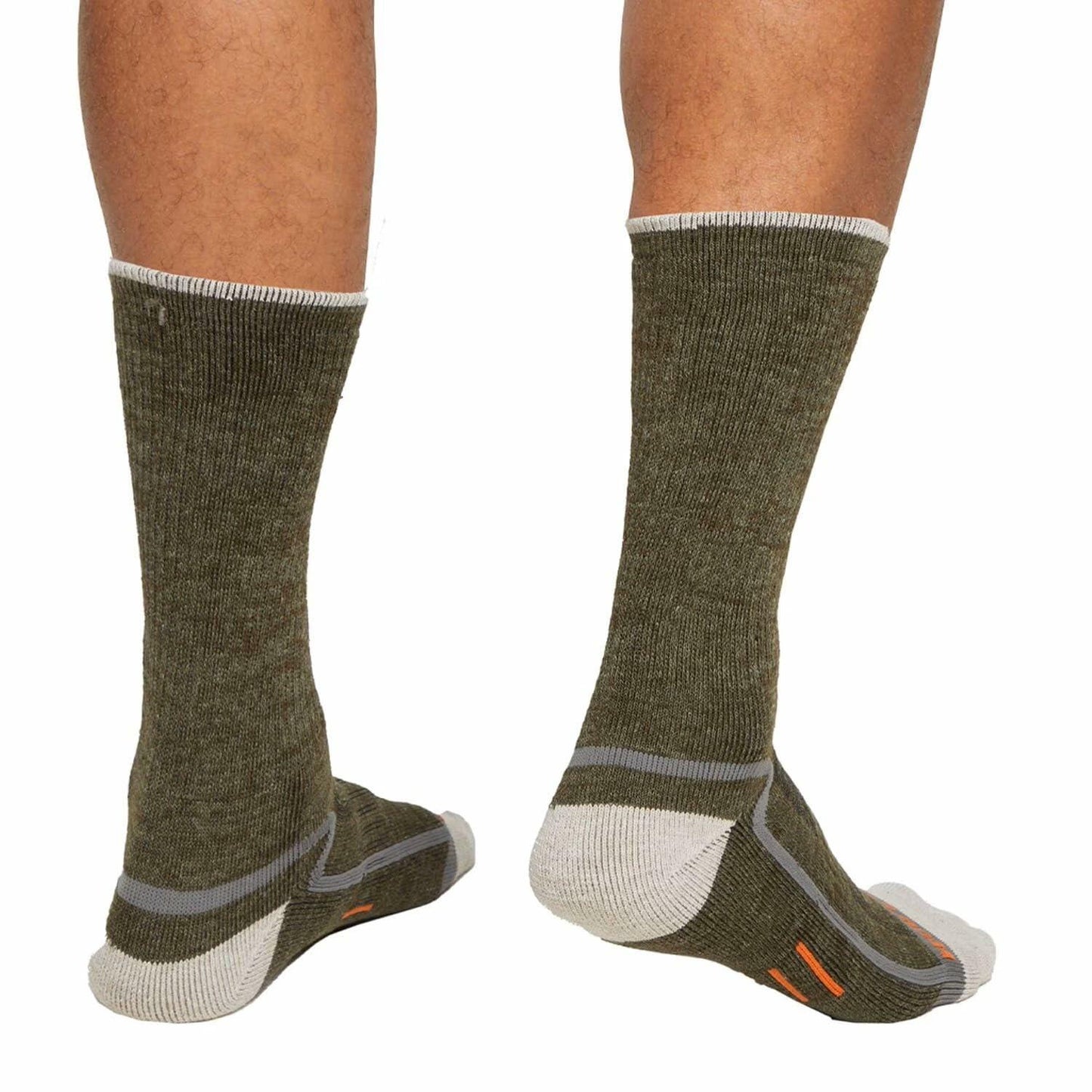 Eddie Bauer Men's Trail Socks - 6-Pack (Black/Grey/Green, 6-12)