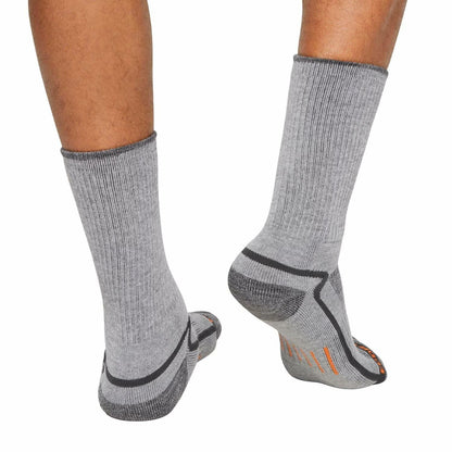 Eddie Bauer Men's Trail Socks - 6-Pack (Black/Grey/Green, 6-12)