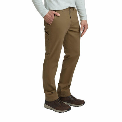 Weatherproof 5 Pocket Utility Work Pants for Men, Relaxed Fit Cotton Mens Travel Pants, Tactical Hiking Hunting Essentials - Brown 38W X 30L