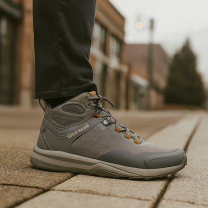 Eddie Bauer Men's Outdoor Sneaker Boot (GREY, 10, US Footwear Size System, Adult, Men, Numeric, Medium, 8)
