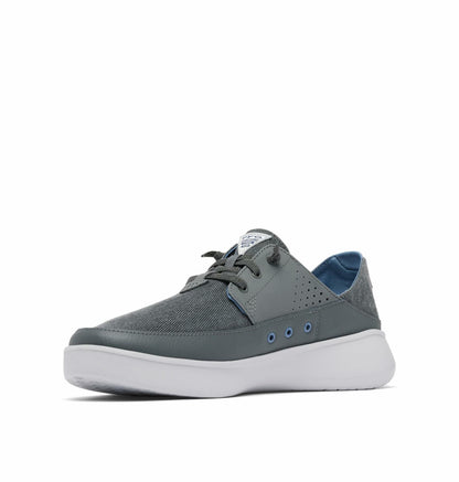 Columbia Mens PFG Boatside Relaxed Non Slip Boat Shoe, Grill/Mountain, 14