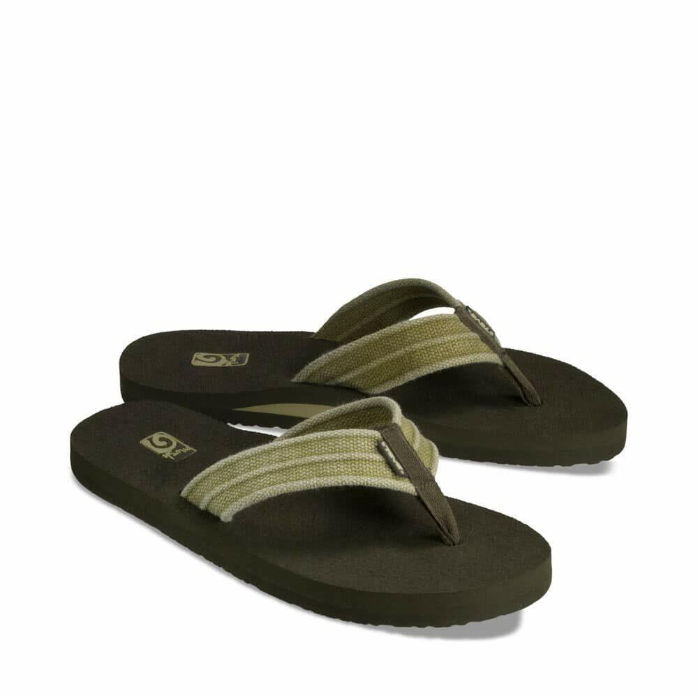 Teva Men's Mush II Canvas M Flip Flop,Dune,9 M US