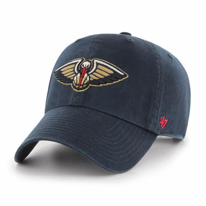 NBA New Orleans Pelicans Clean Up Adjustable Hat, Navy, One Size