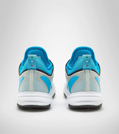 Diadora Men's Speed Blushield Fly 3 + All Ground Tennis Shoe (White/Black/Blue Jewel, 9.5)