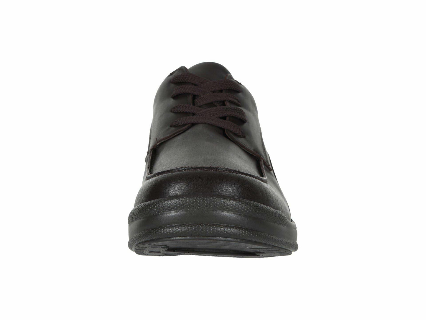SAS® Move On Shoes for Men – Leather Upper – Detailed Stitch Pattern – Cushioned Collar – Round Toe Chocolate 7 M - Medium (D)