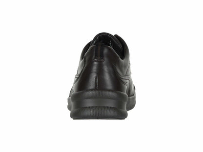 SAS® Move On Shoes for Men – Leather Upper – Detailed Stitch Pattern – Cushioned Collar – Round Toe Chocolate 7 M - Medium (D)