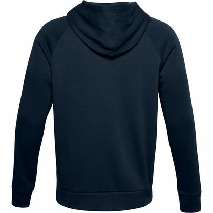 Under Armour Men's UA Rival Fleece Full Zip Hoodie , Academy Blue (408)/Onyx White , Medium