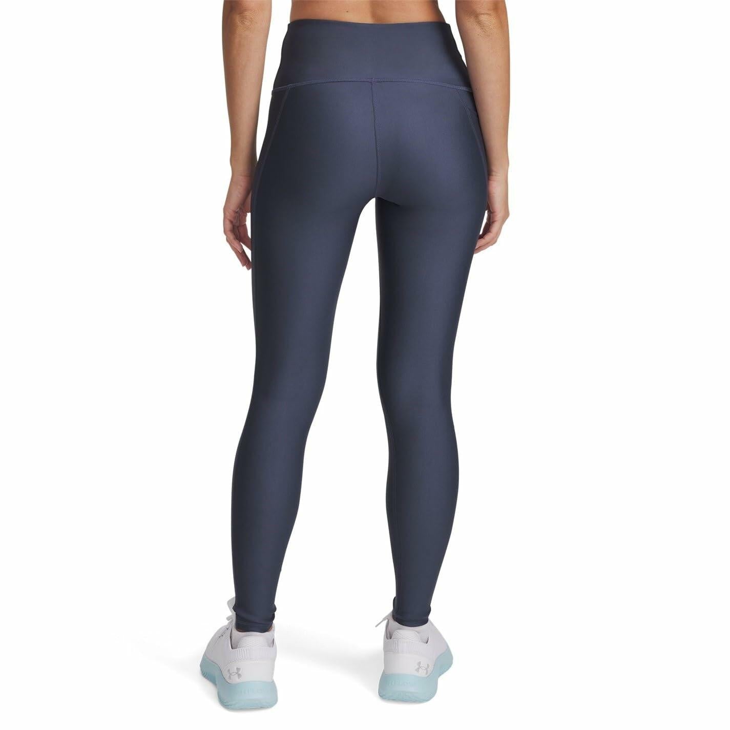 Under Armour Womens HeatGear Armour High Waisted Leggings, (044) Downpour Gray / / White, XX-Large