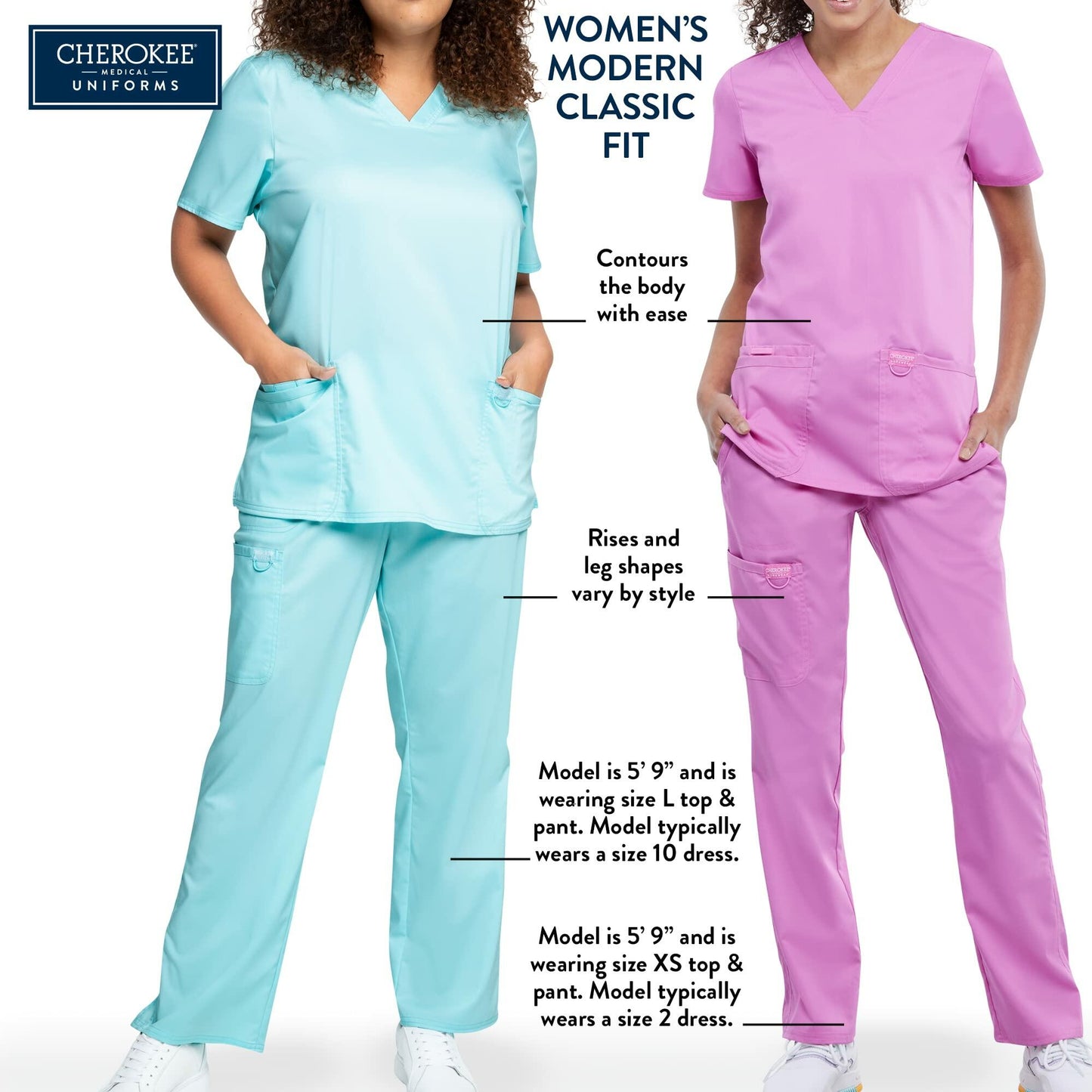 Cherokee Women Scrubs Top Workwear Revolution Tech V-Neck WW770AB, XL, Pewter