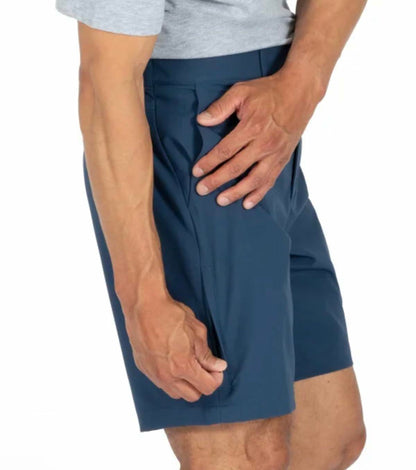 Gerry Men's Comfort Stretch Tech Short with UV Protection (US, Waist, 30, Regular, Blue)