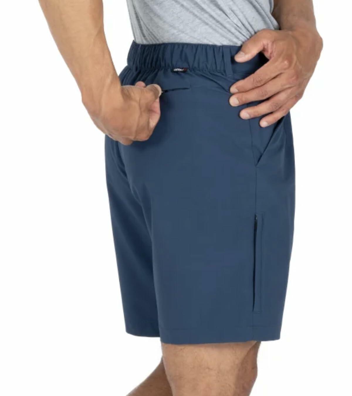 Gerry Men's Comfort Stretch Tech Short with UV Protection (US, Waist, 30, Regular, Blue)
