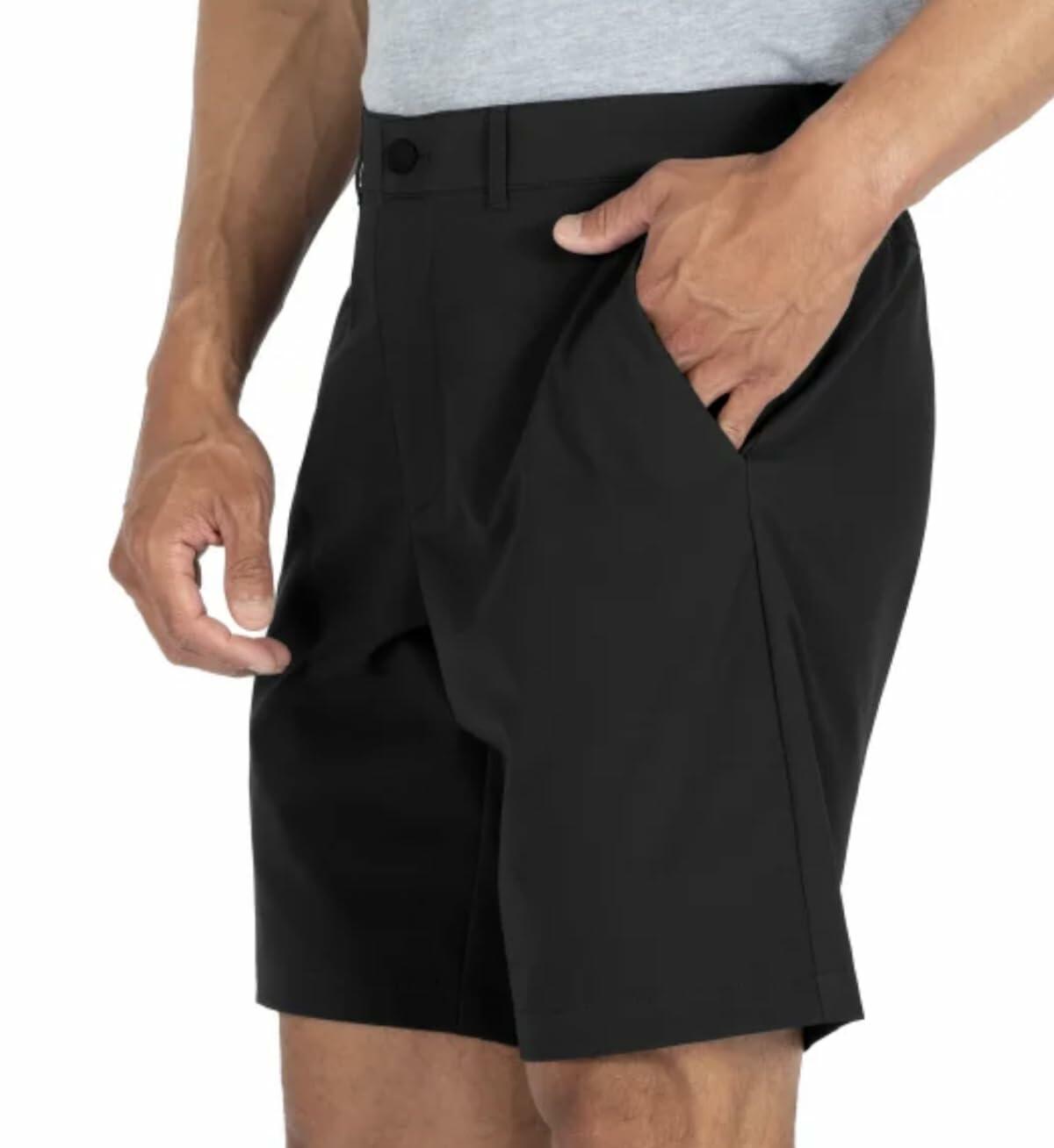 Gerry Men's Comfort Stretch Tech Short with UV Protection (US, Waist, 40, Regular, Black)