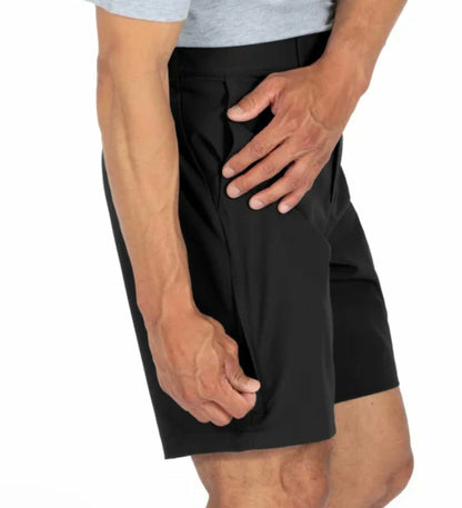 Gerry Men's Comfort Stretch Tech Short with UV Protection (US, Waist, 40, Regular, Black)