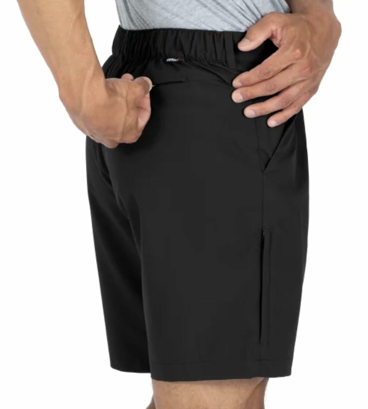 Gerry Men's Comfort Stretch Tech Short with UV Protection (US, Waist, 40, Regular, Black)