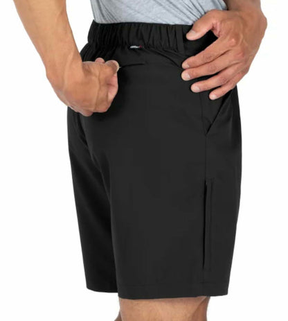 Gerry Men's Comfort Stretch Tech Short with UV Protection (US, Waist, 40, Regular, Black)