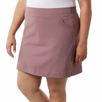 32 Degrees Women’s Skort with Inner Shorts, 2 Front Pockets, High Waist Athletic Tennis & Golf Skirt (Pink, Large)