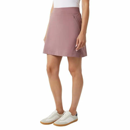 32 Degrees Women’s Skort with Inner Shorts, 2 Front Pockets, High Waist Athletic Tennis & Golf Skirt (Pink, Large)