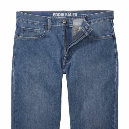 Eddie Bauer Men’s Regular Fit Stretch Jean (Blue, 30W x 29L)