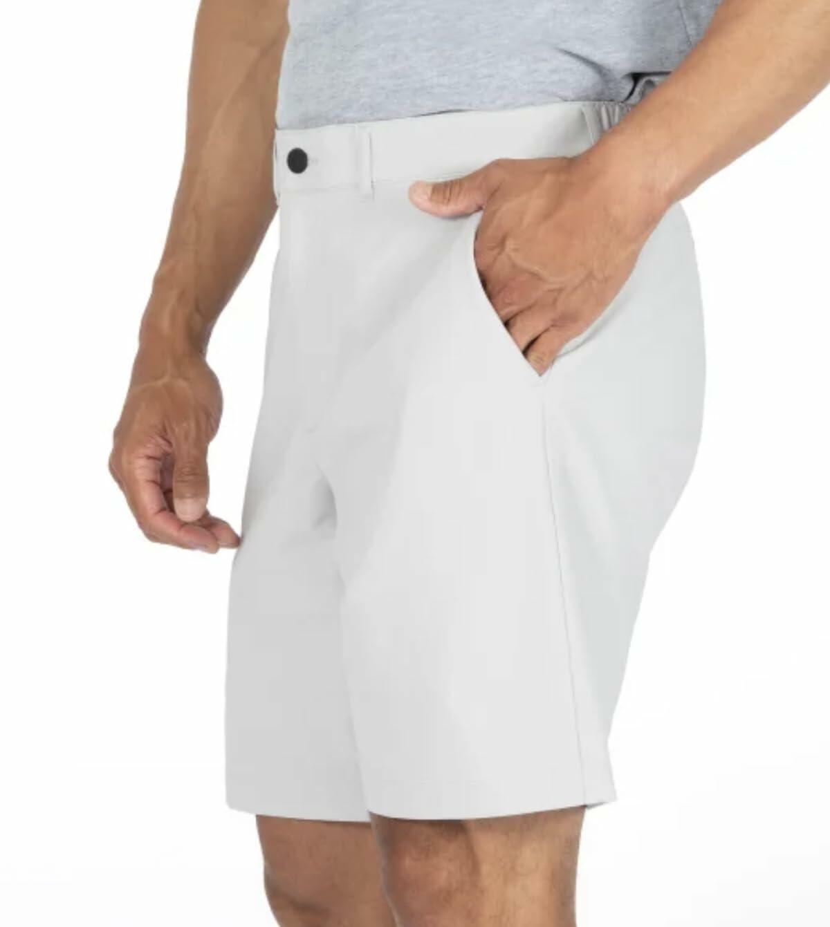 Gerry Men's Comfort Stretch Tech Short with UV Protection (US, Waist, 30, Regular, Gray)