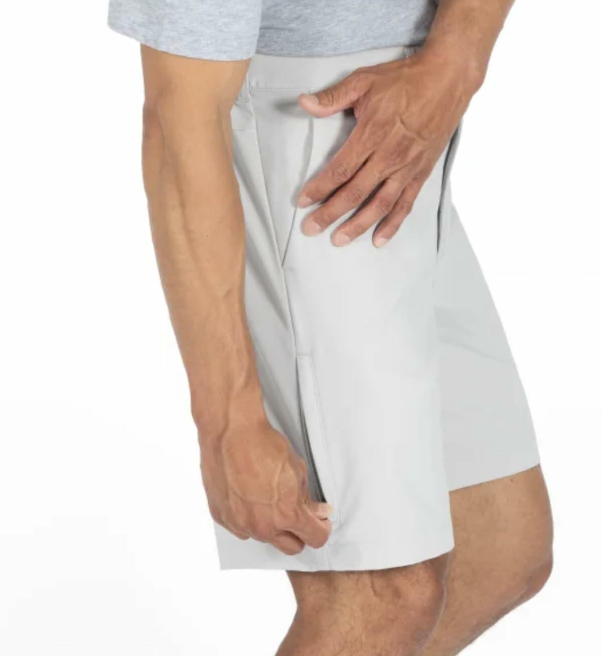 Gerry Men's Comfort Stretch Tech Short with UV Protection (US, Waist, 30, Regular, Gray)