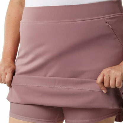 32 Degrees Women’s Skort with Inner Shorts, 2 Front Pockets, High Waist Athletic Tennis & Golf Skirt (Pink, Large)