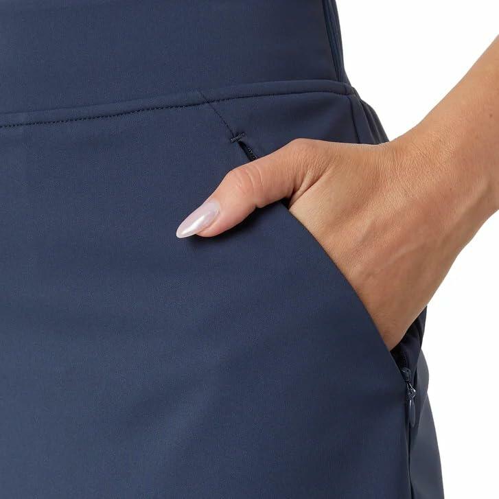 32 Degrees Women’s Skort with Inner Shorts, 2 Front Pockets, High Waist Athletic Tennis & Golf Skirt (Blue, XX-Large)