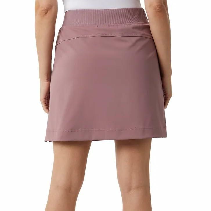 32 Degrees Women’s Skort with Inner Shorts, 2 Front Pockets, High Waist Athletic Tennis & Golf Skirt (Pink, Large)