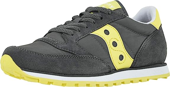 Saucony Originals Jazz Low Pro Grey/Yellow SIZE 5 Women